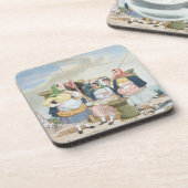 Fischmarkt durch das Meer, c.1860 (Öl auf Untersetzer (Linke Seite)