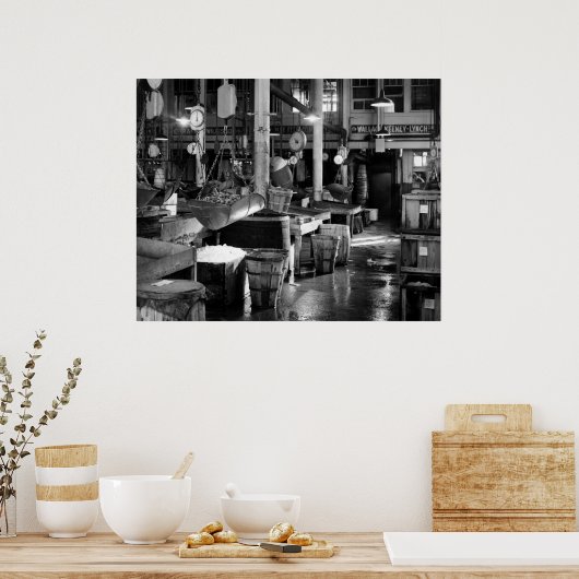 Fischmarkt Fulton: 1954 Poster (Küche)