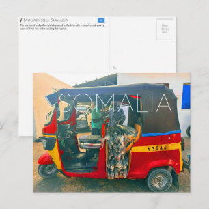 Fischmarkt, Mogadischu, Somalia Reise-Postkarte Postkarte