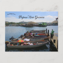 Fischmarkt Papua - Neuer Guinea Postkarte