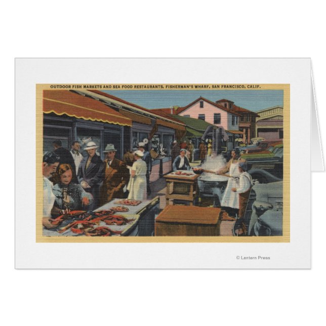 Fischmärkte im Freien auf dem Wharf des Fischers (Vorderseite (Horizontal))