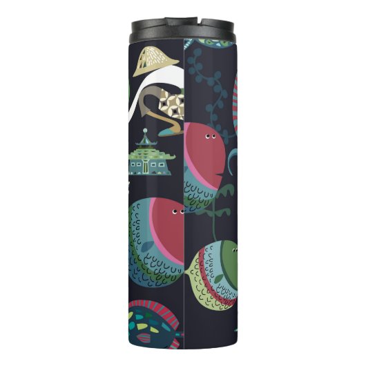 Fischmarkttrommel Thermosbecher (Rückseite)