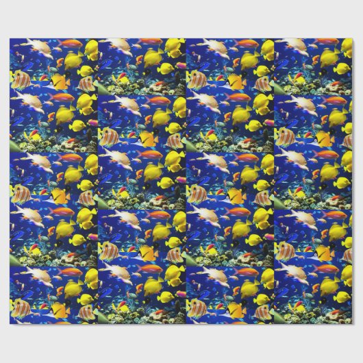 Fischmeer Geschenkpapier (Flach)