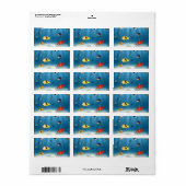 Fischmeere Adressaufkleber (Vorne)