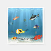 Fischmeere Serviette (Vorderseite)