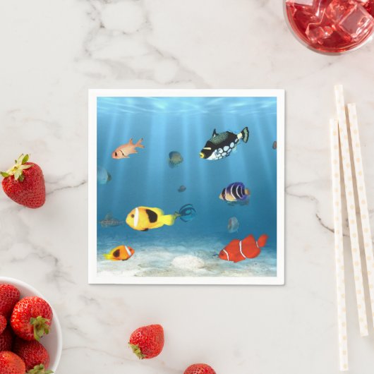 Fischmeere Serviette (Beispiel)