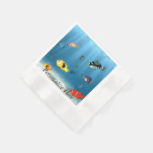 Fischmeere Serviette (Ecke)