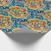 Fischmosaik Geschenkpapier (Ecke)