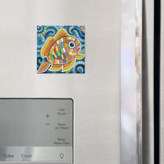 Fischmosaik Magnet (In Situ (Kühlschrank))