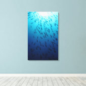 Fischmuschel Leinwanddruck (Insitu (Holzboden))