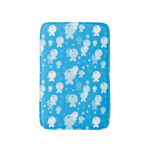 Fischmuster Badematte (Vorderseite Vertikal)