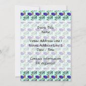 Fischmuster Blauer Fischgeistfisch. Einladung (Rückseite)