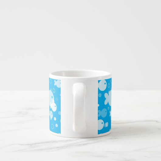 Fischmuster Espressotasse (Rückseite)