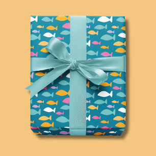 Fischmuster für Kinder Geschenkpapier