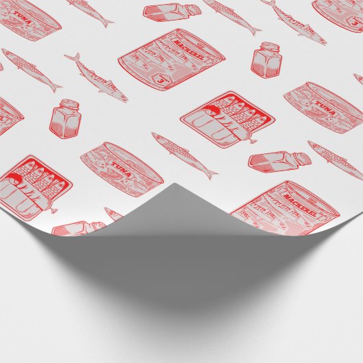 Fischmuster Geschenkpapier (Ecke)