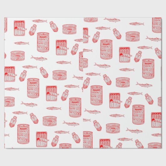 Fischmuster Geschenkpapier (Saum)