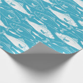 Fischmuster Geschenkpapier (Ecke)