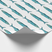 Fischmuster Geschenkpapier (Ecke)