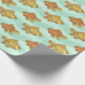 Fischmuster Geschenkpapier (Ecke)