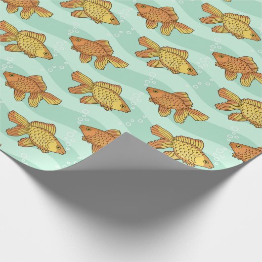 Fischmuster Geschenkpapier (Ecke)