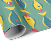 Fischmuster Geschenkpapier (Rolleneckpunkt)