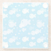 Fischmuster Glasuntersetzer (Rückseite)