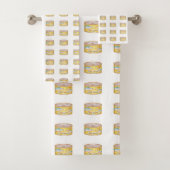 Fischmuster in Dosen mit Lachs Badhandtuch Set (Insitu)