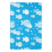 Fischmuster Mini Klemmbrett (Rückseite)