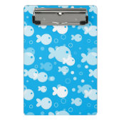 Fischmuster Mini Klemmbrett (Vorderseite)