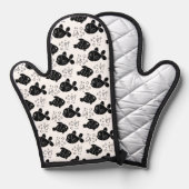 Fischmuster Ofenhandschuh (Vorderseite/Rückseite)