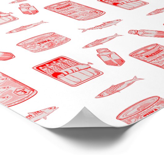 Fischmuster Poster (Ecke)