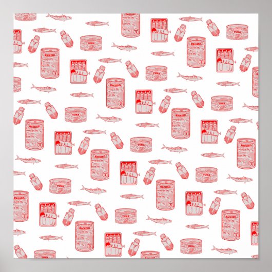 Fischmuster Poster (Vorne)