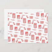 Fischmuster Postkarte (Vorne/Hinten)