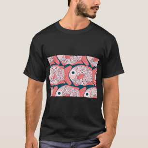 Fischmuster T-Shirt