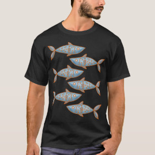 Fischmuster T-Shirt