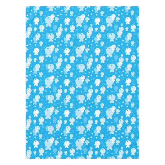 Fischmuster Tischdecke (Vorderseite)