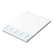 Fischmuster - verschiedene Farben Notepad Notizblock (Rotiert)