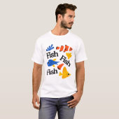 Fischmusterkunst T-Shirt (Vorne ganz)