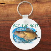 Fischnetz Walleye Schlüsselanhänger (Vorderseite)