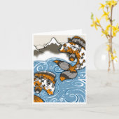 Fischnotecard Karte (Gelbe Blume)