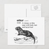 Fischotter Postkarte (Vorne/Hinten)