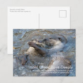 Fischotterliebe Postkarte (Vorne/Hinten)