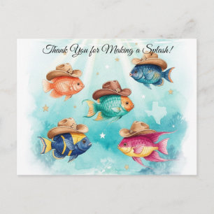 Fischparty Texas danke Postkarte