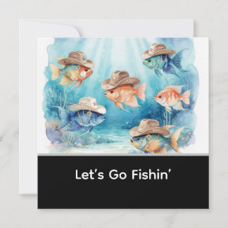 Fischparty Texas Thema Einladung