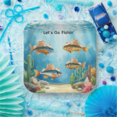Fischparty Texas Thema Pappteller (Party)