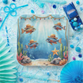 Fischparty Texas Thema Pappteller (Party)