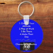 Fischphilosophie - Maßgeschneiderte Schlüsselanhänger (Vorderseite)