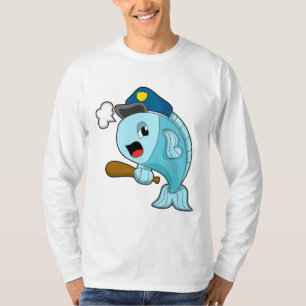 Fischpolizist Polizei Mütze T-Shirt