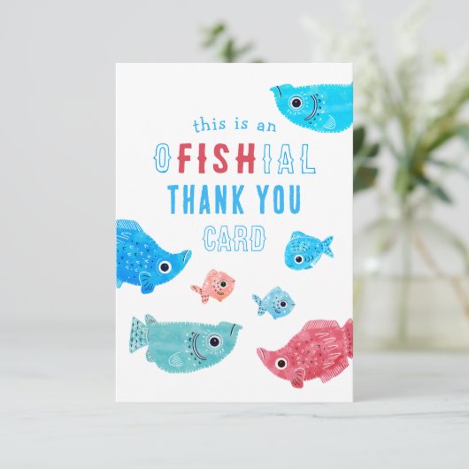 Fischpuppe Offiziell Danke (Stehend Vorderseite)