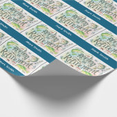 Fischresignation im Party des Ruhestands Geschenkpapier (Ecke)